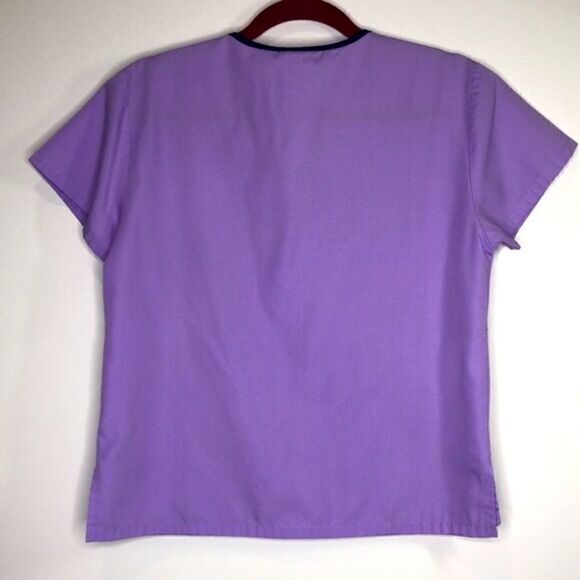 Cherokee Workwear Authentic Scrubs Scrub Top, Short Sleeve Lavender, Size (XS) - Picture 7 of 7